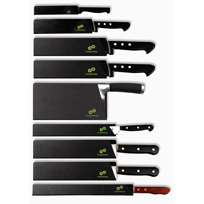 EVERPRIDE 9-Piece Knife Guard Set, Universal Blade Cover Sheaths for