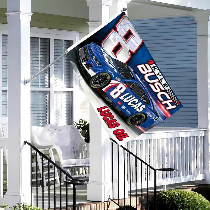 ENMOON Kyle Busch #8 Racing Flag 3x5 Ft 150D Polyester