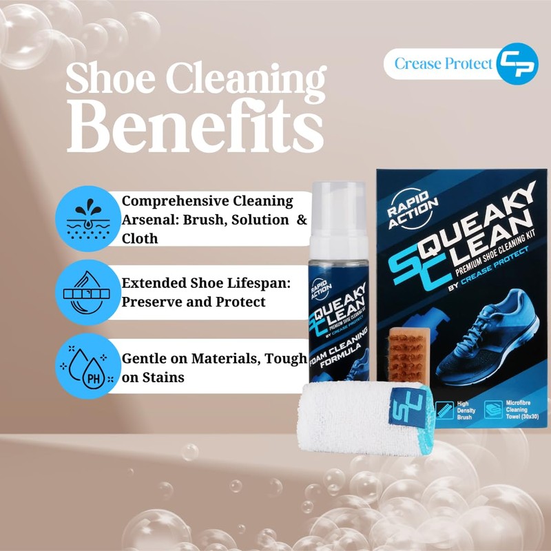Crease Protect Squeaky Clean - Premium Shoe Cleaning Kit (1
