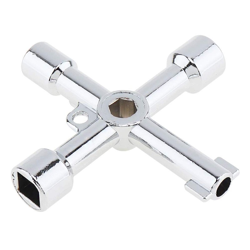 OriGlam 4-Way Multi-Functional Utilities Key Tool for Electric, Water, Gas