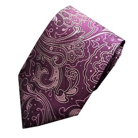 ONE LIMITATION NK004 Men's Necktie, Business Paisley, Solid Suit, Stylish