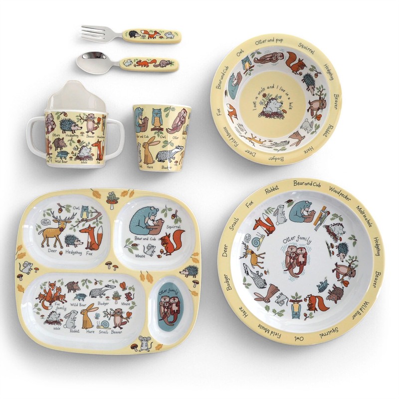 Tyrrell Katz Kids Woodland Theme Bowl in Melamine - Dishwasher