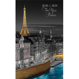 Graphique 2020 Paris Glitz - Planificador de 2 años – 29 meses en 4 idiomas, incluye notas, páginas de referencia, festividades públicas y culturalmente significativas, 9,5 x 6 pulgadas