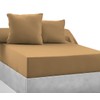Fitted Sheet 100% Cotton 57 Thread Count Ochre 140 x