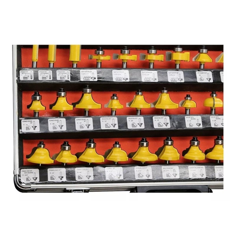 Lovly Kit De Brocas De Fresado 1/4 6.35mm Para Madera,