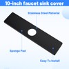 Kitchen Faucet Sink Hole Cover, Deck Plate Escutcheon, 10 Inch