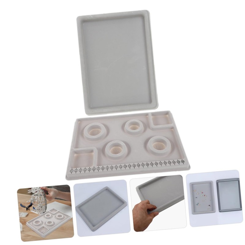 Operitacx Bracelet Bead Design Board Multi-Functional Beading Mat Jewelry Making