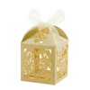 COTOPHER Laser Cut Boxes 100pcs Thank You Gift Boxes Wedding