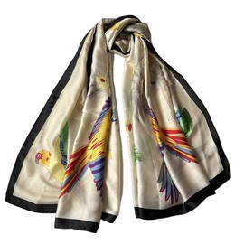 Traziewell Satin Scarf Women Lightweight Silk Scarves Large Long Summer Shawl Beach Wrap Scarfs, 7020
