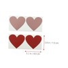 COHEALI 40pcs Heart Scratch Off Stickers DIY Peel and Stick