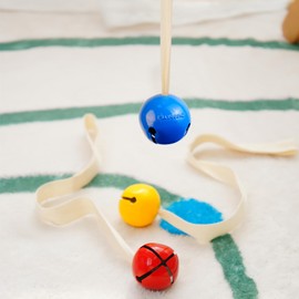 Purgano Yellow Bell with Ribbon, Montessori Baby Toy