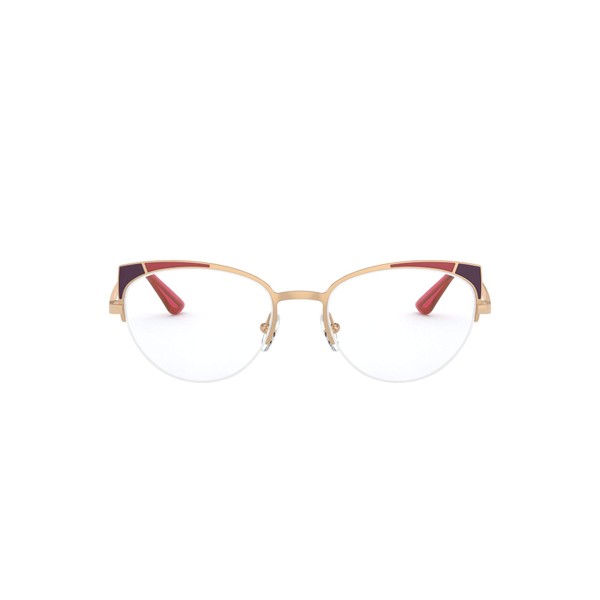 Vogue Eyewear Women's VO4153 Cat Eye Prescription Eyeglass Frames, Top Matte Bordeaux/Rose/Demo Lens, 53 mm