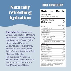 Ultima Replenisher Daily Electrolyte Powder Drink Mix – Blue Raspberry, 30 Servings Canister – Zero Sugar Hydration Powder with 6 Electrolytes & Miner