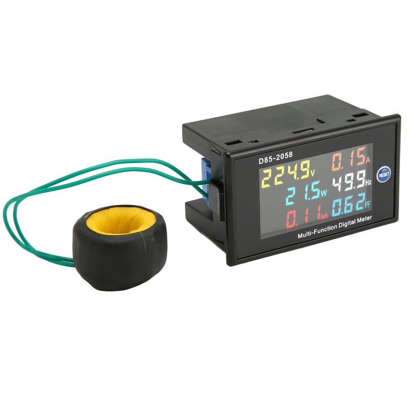 AC Meter Single Phase LCD Digital AC Panel Meter Voltage