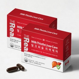 The Real Milk Thistle Liver Care 60 Capsules, 2 / 더리얼 밀크씨슬 리버케어 60캡슐, 2개