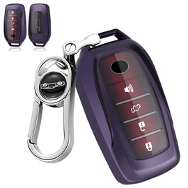 Smart Key Case for Toyota Harrier 80 Series Hilux GUN125 Land Cruiser 200 Series Alphard 30 Series Bell Fire 30 Series RAV4 PHV Gran Ace, Uses High Quality TPU Material, Shockproof, Scratch-Resistant,