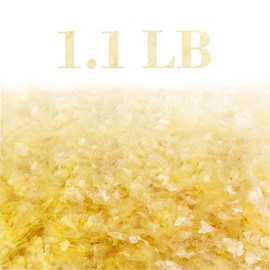 GSYUWIH 17.6 Oz/ 1.1 Lb Shellac Flakes,Wooden Craft Finishes,Light Yellow Shellac Finish for Wooden Home, Wooden Art Restoration and 3D Character Models(1 Pack)
