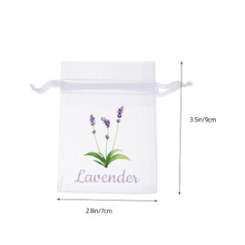 ORFOFE Refillable Lavender Sachet Bags Empty 20pcs White Mesh Bags for Herbs Spices Jewelry Lavender Sachet Pouches for Home Organization