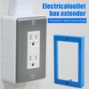 4Pack 1/4 Inch Single Gang Electrical Outlet Box Extenders with