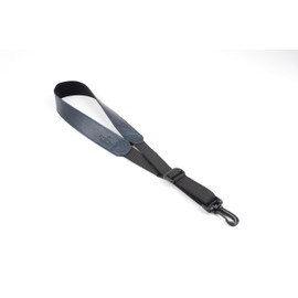 Saxophone Neck Strap. Artificial Leather Soft Padded Sax Strap. Adjustable Length & Comfortable for Alto Tenor Soprano Sax (blue)