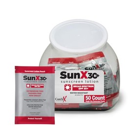 CoreTex Sun X 30 Spf Paquetes Individuales De Protector Solar Tamaño De Viaje (10Ct. Con Estuche De Transporte) - Libre De Parabenos, Oxibenzona,...  
