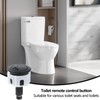 2 PCS Toilet Flush Button, Black Round Head Dual Toilet