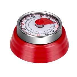 Kitchen Timer Mechanical Timer Kitchen Magnetic Magnetic to Attach to Fridge Red Mechanical Timer for the New Year for Kitchen, Cooking, Baking (1-60 Minutes)