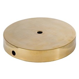 B&P Lamp® 6 Inch Unfinished Brass Finish Modern Style Spun Lamp Base