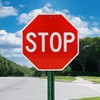 T&R Large Stop Sign Street Road Sign 30 x 30