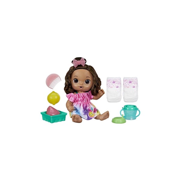 Baby Alive Fruity Sips Doll, Lemon, Toys for 3 Year