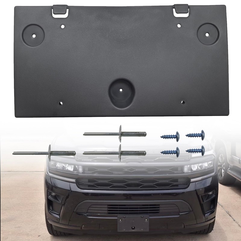 GZVKE Front License Plate Frame Mounting Bracket Tag Holder Textured