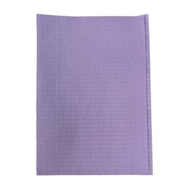Easyinsmile Disposable Dental Bibs 125PCS 3 Ply Waterproof Tattoo Bib Sheet for Patients Nail Paper Towels (Purple)