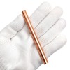 2pcs Pure Copper Round Rod 5/16inch Dia 3.94inch Length Solid