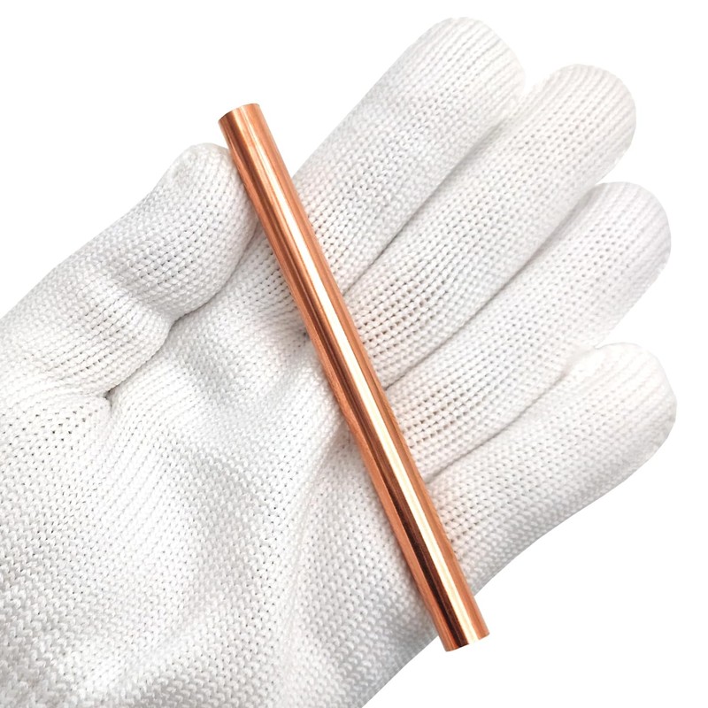 2pcs Pure Copper Round Rod 5/16inch Dia 3.94inch Length Solid