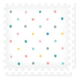 Tapete Para Bebé Puntos De Colores Espacio Seguro Y Suave Color Nombre Del Diseño