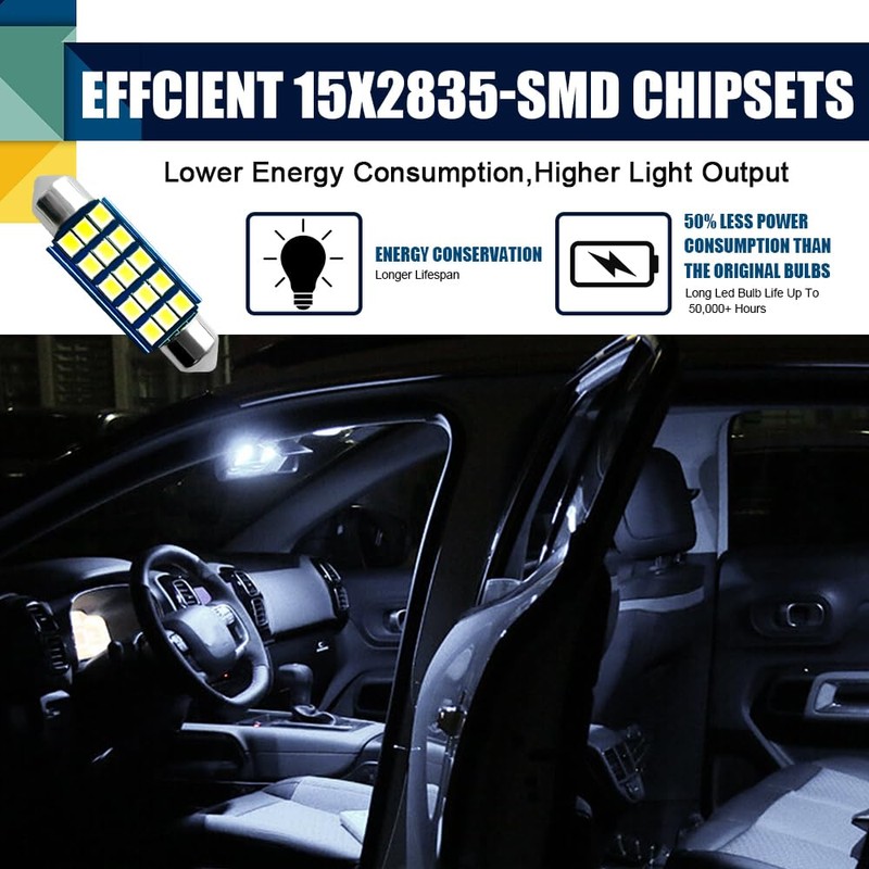 Middrivr 4PCS Interior Car LED Dome Light, Car Reading Light,