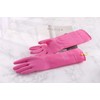 Myungjin Reusable Waterproof Household Dishwashing Non-Slip Cleaning Rubber Gloves with