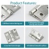 bociloy 20Pcs 1 Inch Butt Hinge, Mini Cabinet Hinges, Rectangle