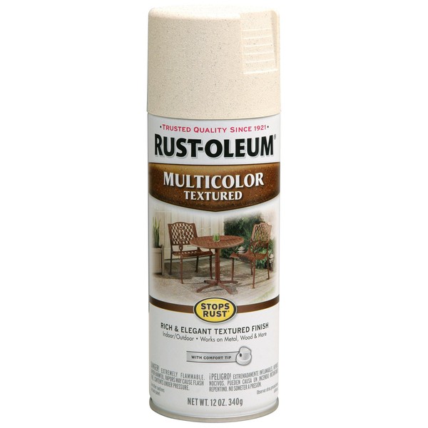 Rust-Oleum 239121 Stops Rust Multi-Color Textured Spray Paint, 12 Ounce (Pack of 1), Caribbean Sand