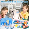 BBLTIFF Children's Tea Set, 50 Pieces Play Kitchen Accessories for