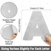 Qyeahkj 150 PCS Large 7" Font Silver Letters and Punctuation