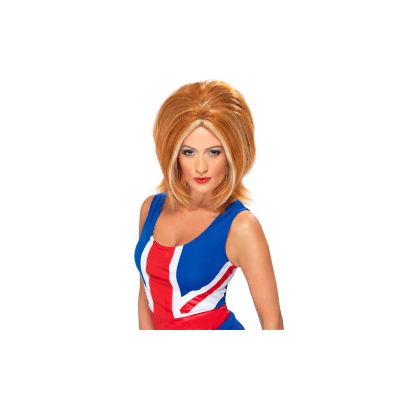 Smiffy's Ginger Power Wig Ginger (Blonde)
