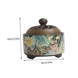 ORFOFE Cute Incense Holder Box Delicate Traverine Ceramic Incense Burner for Home Decor