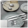 Selafun 24 Piece Silver Flatware Set.Stainless Steel Silverware Set.Titanium Plating