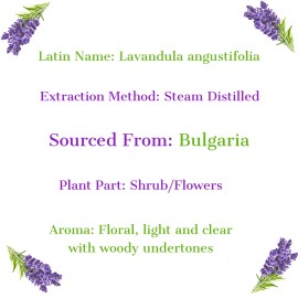 EAromaspa Lavender Essential Oil 100 Pure, Undiluted, Natural, for Hair Skin 4oz