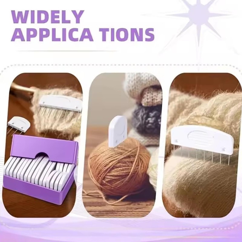 Comb Needles Knitting Blocker Set, 20 Pieces Comb Needles, Knitting