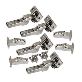 Blum CLIP top BLUMOTION Soft-Close Hinges, 110 degree, Self closing, Face Frame, with Mounting Plates (Inset - 4 pack)