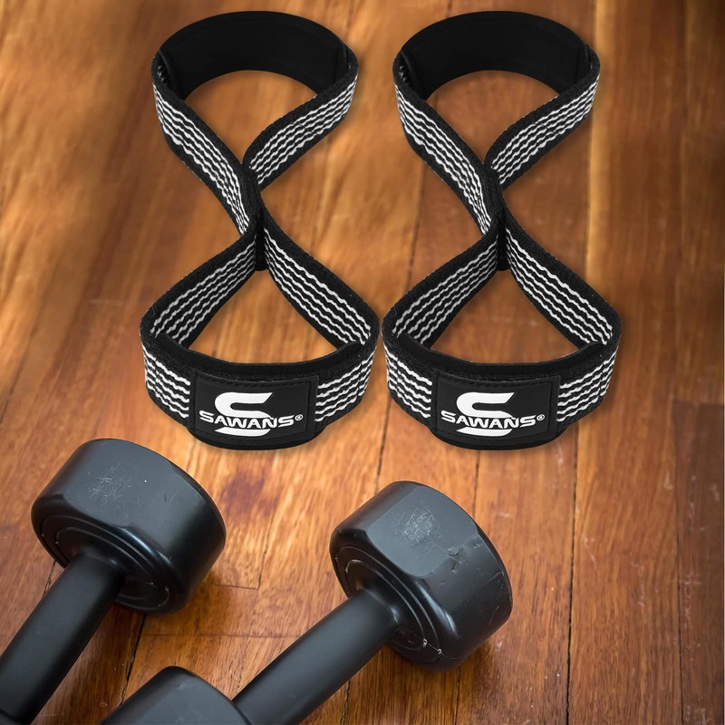 Lifting Straps Padded Grip Figure 8 Wrist Straps Weight Heavy