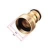 sourcing map Brass Faucet Tap Quick Connector M22 M24 UNF