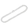 NKlaus 26 cm Anklet 925 Silver Twin Curb 3.4 mm